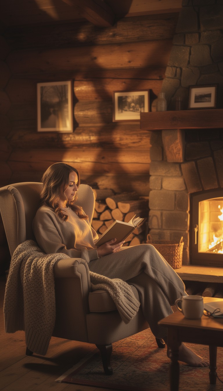 Fireside Rocking Chair Reading Free Fireside Reading Comfort Image - Woman, Reading, Book | Download ...