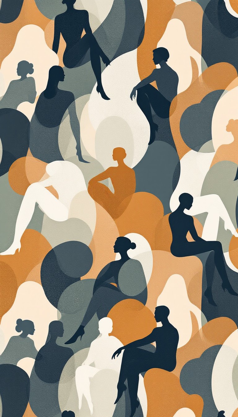 Free Overlapping Human Forms Image - Abstract, Geometric, Pattern ...