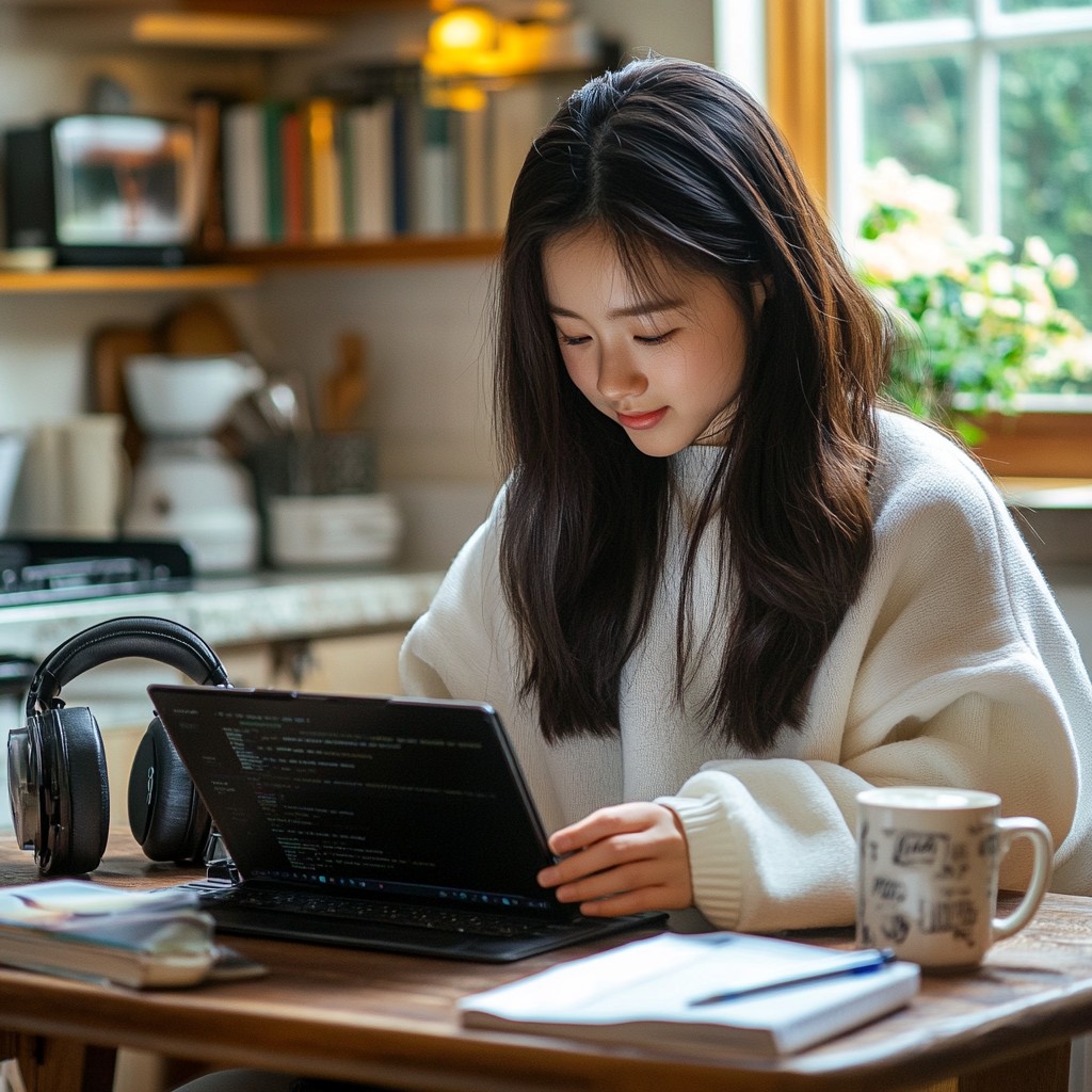 Free Studying in Cafe Image - Student, Cafe, Studying | Download at ...