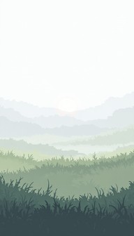 Free Misty Prairie Dawn Image - Pixel, Pixelated, Digital | Download at ...