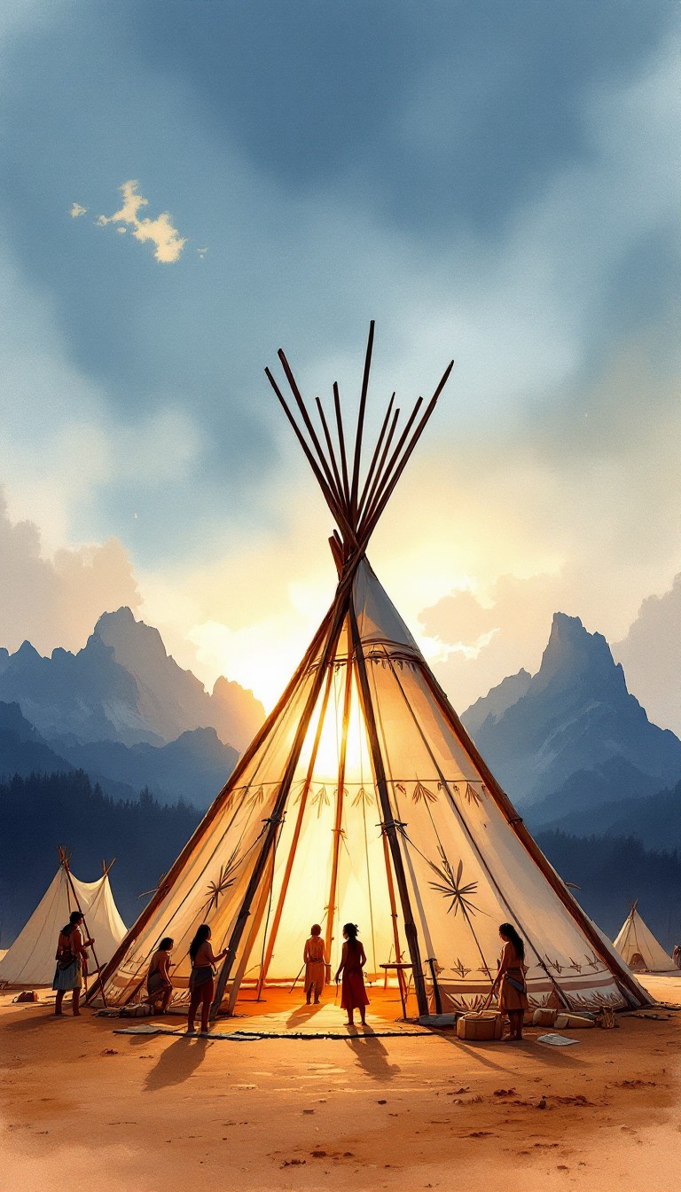 Free Golden Tipi Raising Image - Tipi, Teepee, Indigenous | Download at ...