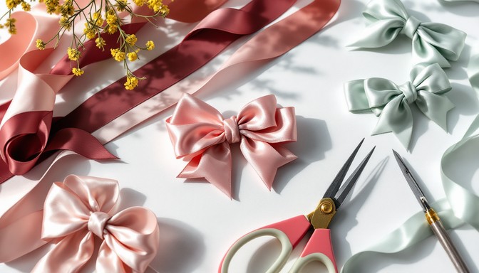 Free Elegant Ribbon Art Image - Ribbon, Bow, Craft | Download at StockCake