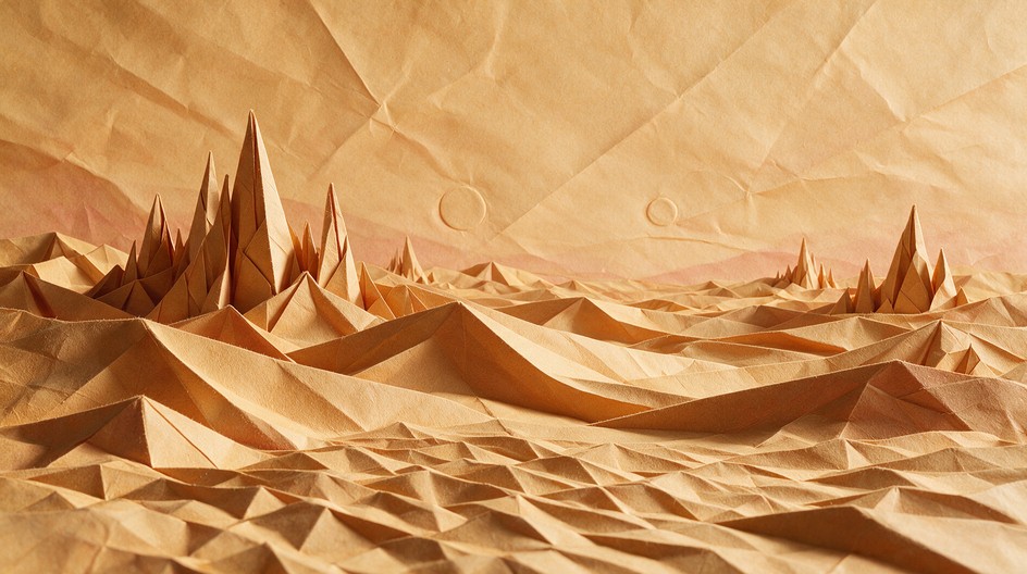 Foled Paper Download Origami Desert Dunes Stock Images for Free | StockCake