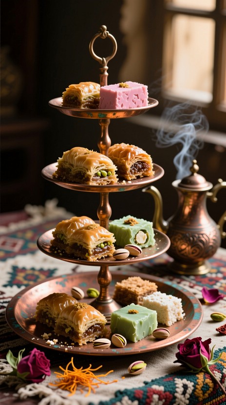 Free Traditional Middle Eastern sweets Image - Baklava, Desserts ...