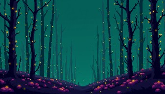 Free Luminous Pixel Forest Image - Forest, Pixel, Teal | Download at ...