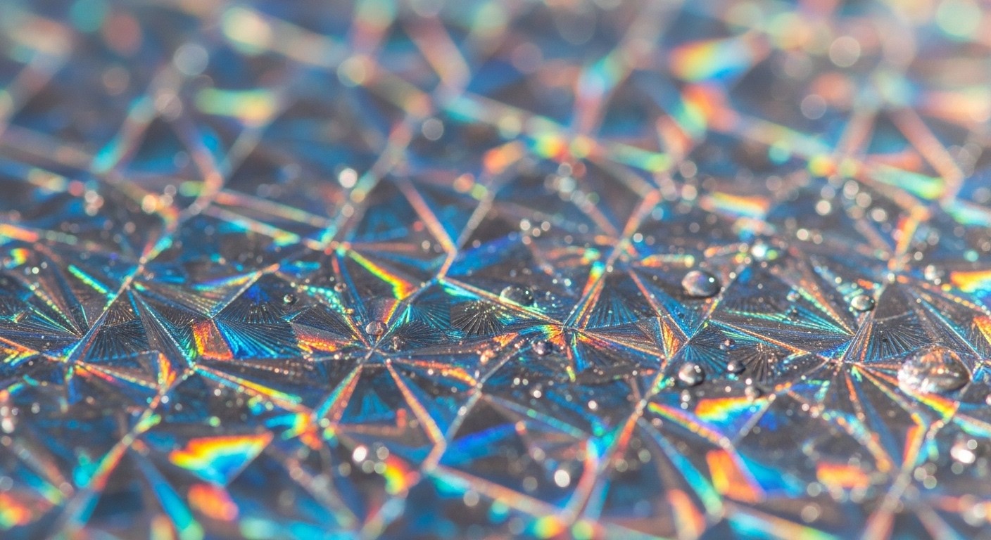 Irisidescent Pattern Free Iridescent Crystal Patterns Photo - Holographic, Prismatic ...