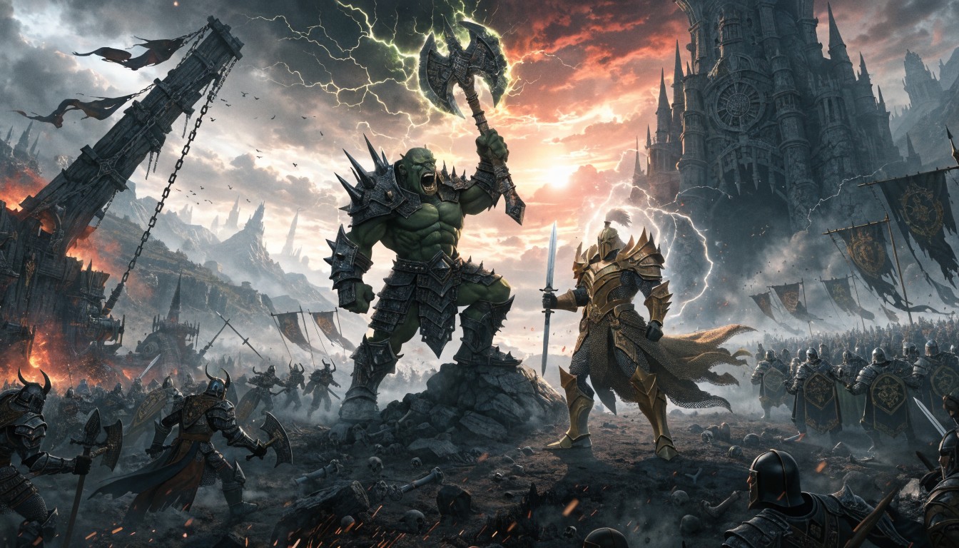Free Epic Fantasy Battle Image - Fantasy, Battle, Warrior | Download at ...