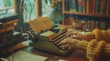 Free Vintage Writing Scene Image - Vintage, Writing, Typewriter ...