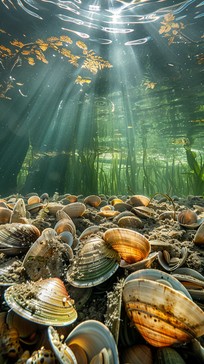 Free Underwater Shells Shine Image - Underwater, Shells, Sunlight ...