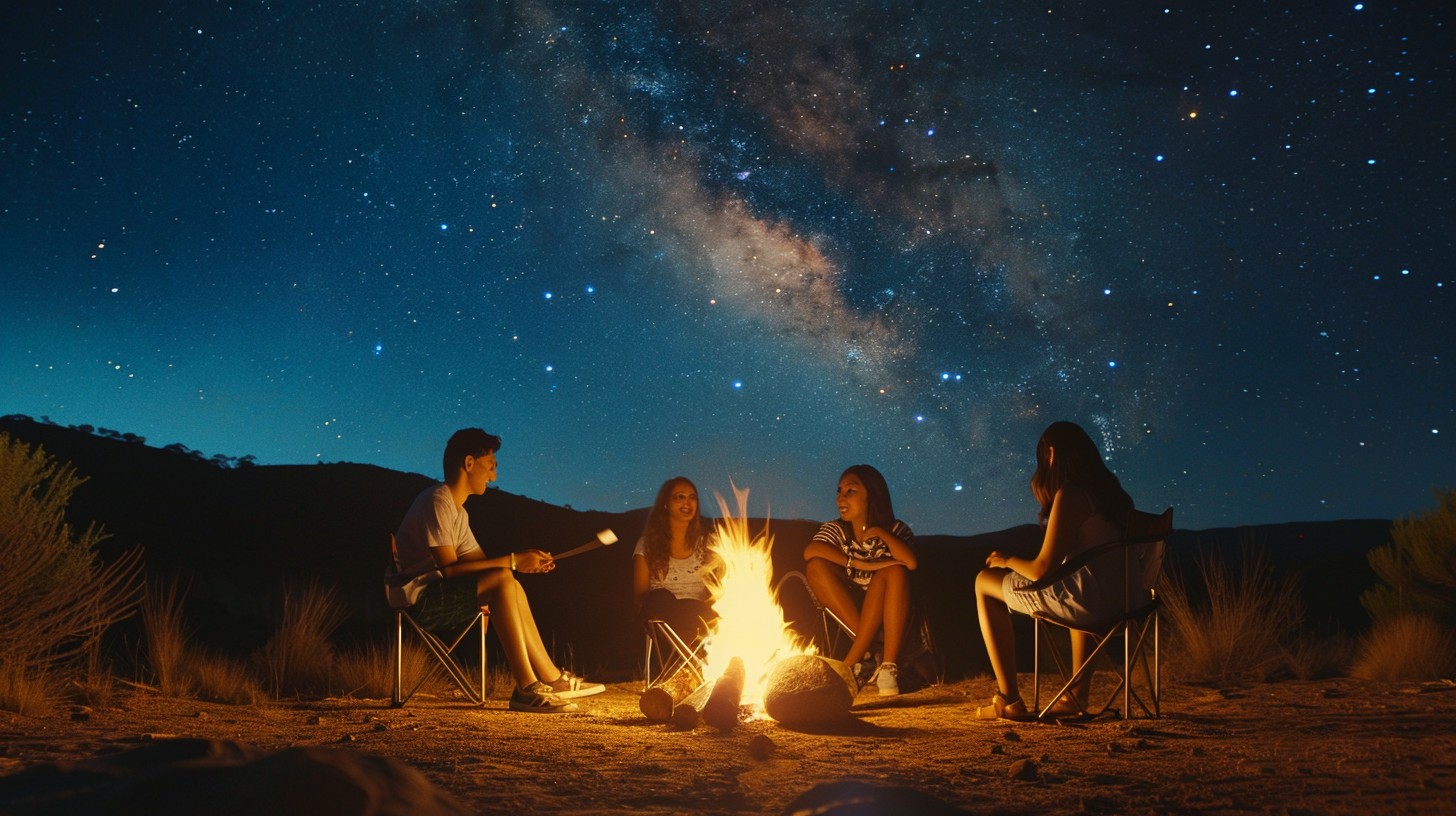 Free Starry Night Campfire Image - Campfire, Stars, Friends | Download ...