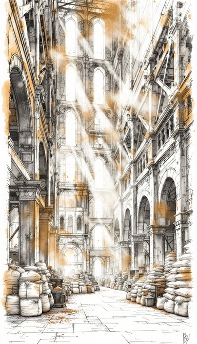 Spice Building Free Towering Spice Warehouse Image - Warehouse, Spice, Market ...