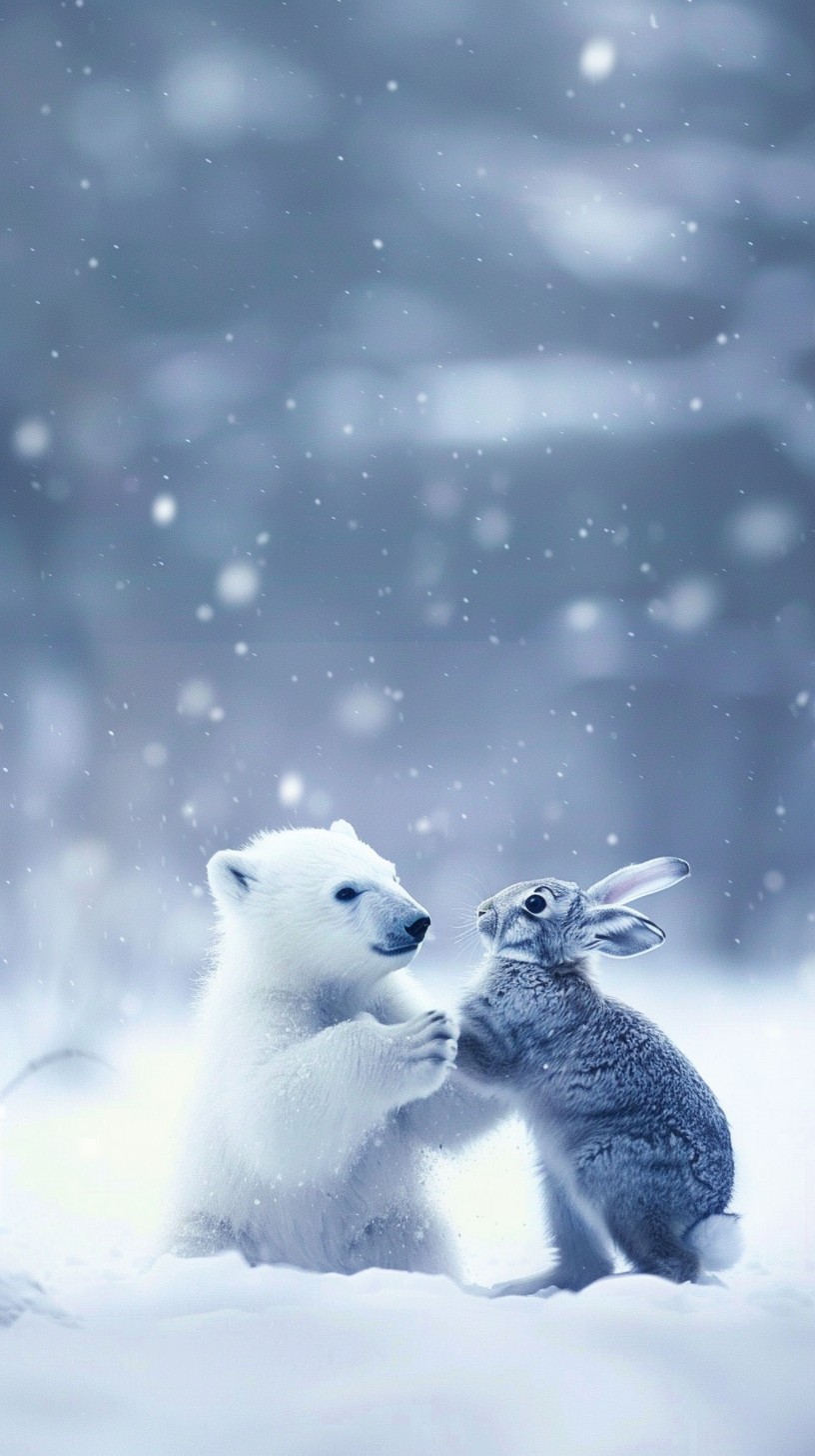 Free Charming Winter Friends Image - Winter, Wildlife, Snowfall ...