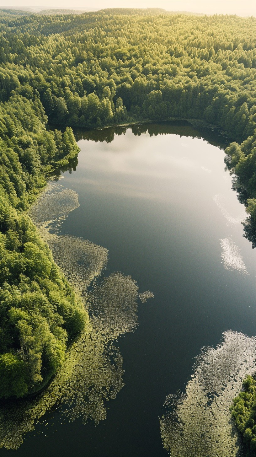 Free Serene Lake View Image - Serene, Lake, Aerial | Download at StockCake