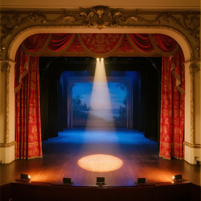 Free Golden Stage Light Image - Theater, Stage, Spotlight | Download at ...