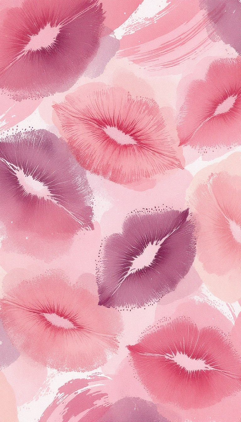 Free Cascading Kiss Pattern Image - Kisses, Pink, Pattern | Download at ...