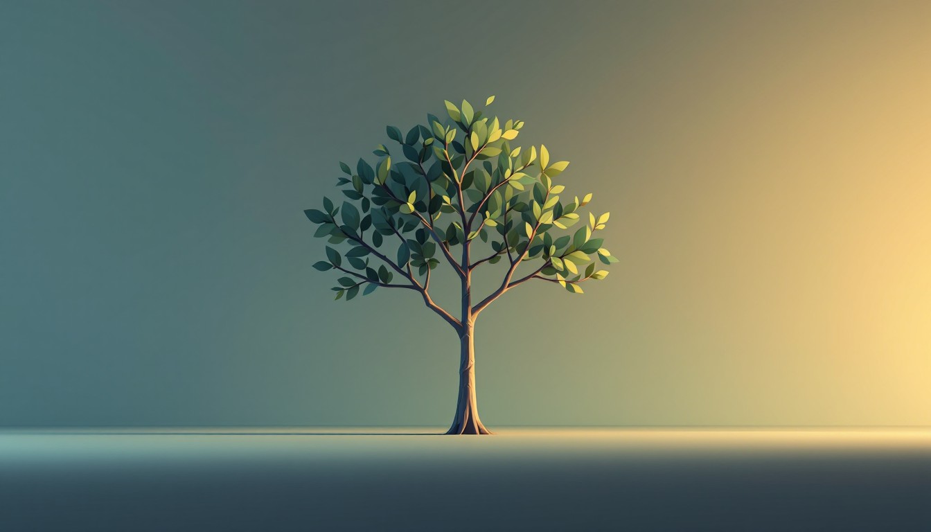 Top Tree Minimal Free Minimalist Green Tree Image - Minimalist, Tree, Geometric ...