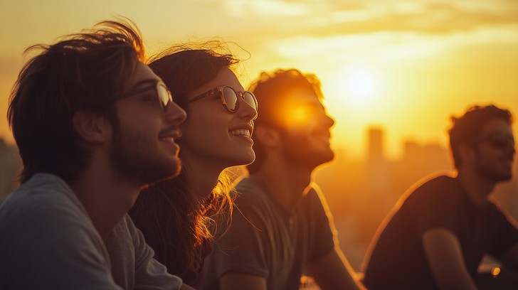 Free Sunset Friends Gathering Image - Sunset, Friendship, Rooftop ...