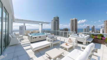 Free Luxurious Rooftop Terrace Image - Luxury, Penthouse, View ...