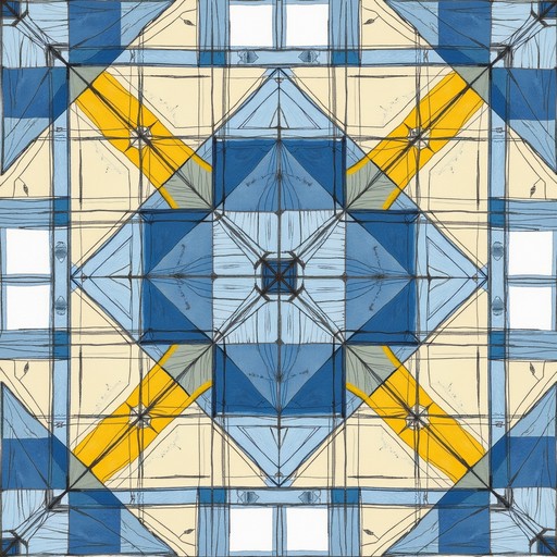 Free Geometric Blue Pattern Image - Geometric, Symmetrical, Blueprint ...