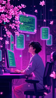 Free Cyberpunk Code Dreams Image - Cyberpunk, Anime, Programming ...