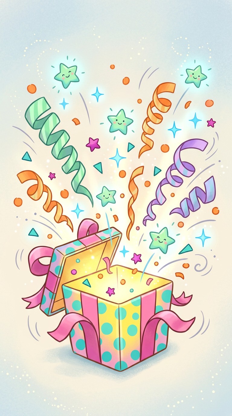 Free Joyful Surprise Burst Image - Celebration, Gift, Confetti ...