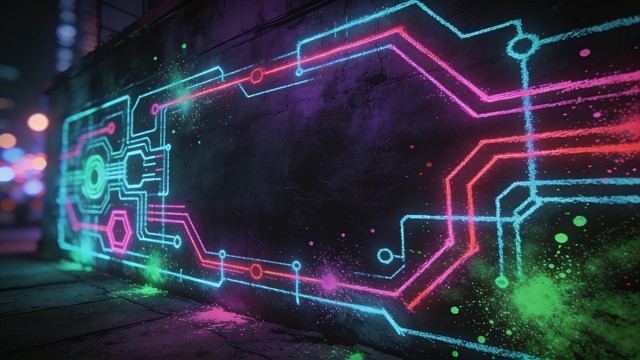 Free Neon Cyberpunk Circuits Image - Cyberpunk, Neon, Circuit ...