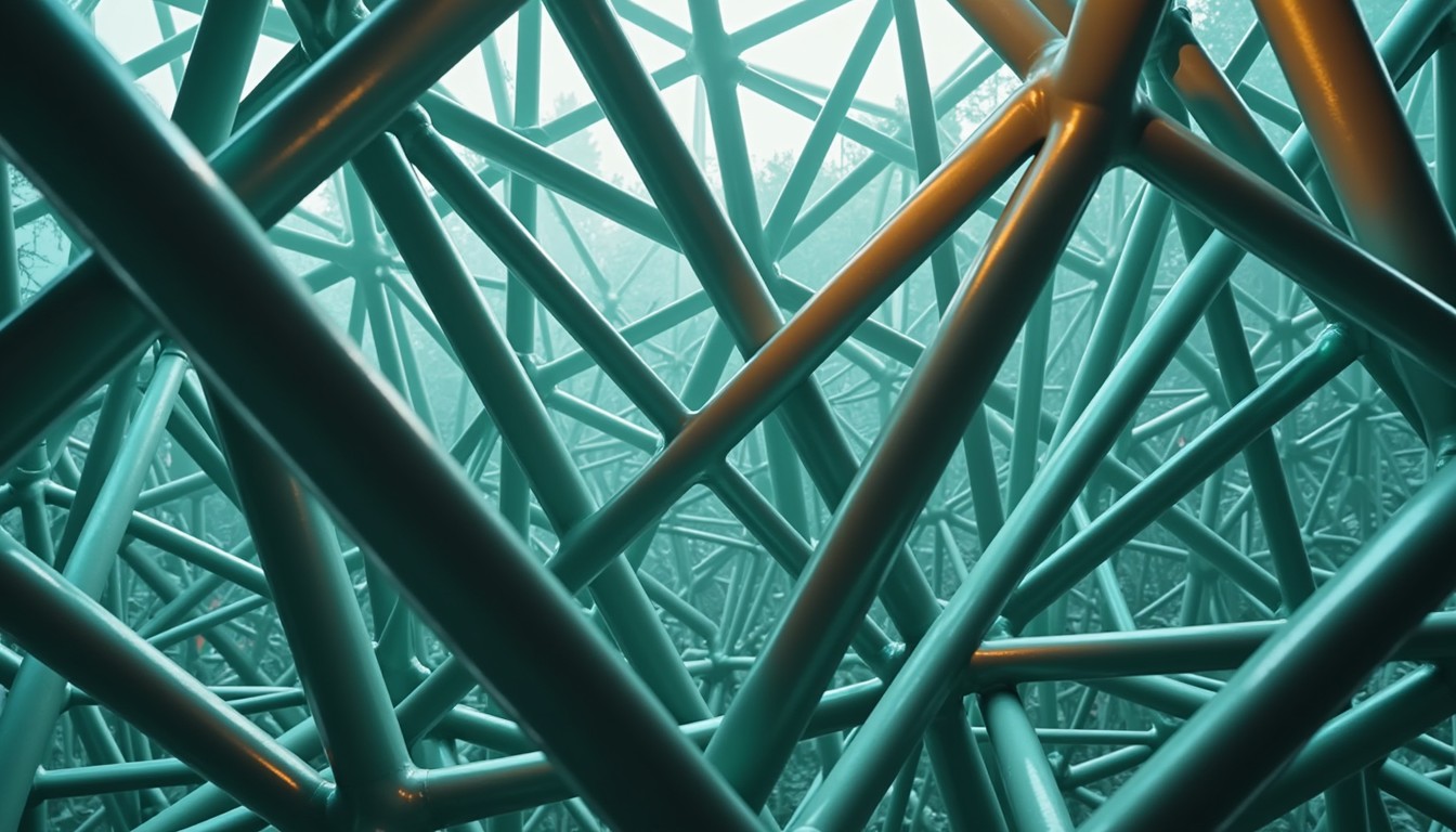 Free Interlocking Diagonal Structure Image - Framework, Teal, Geometric ...