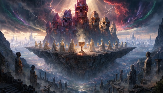 Celestial Ridge Free Divine Celestial Feast Image - Fantasy, Celestial, Sacred ...
