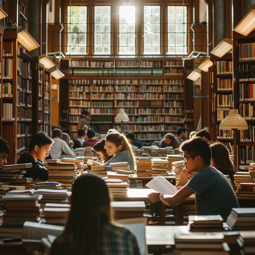 Free Library Study Session Image - Library, Studying, Students ...