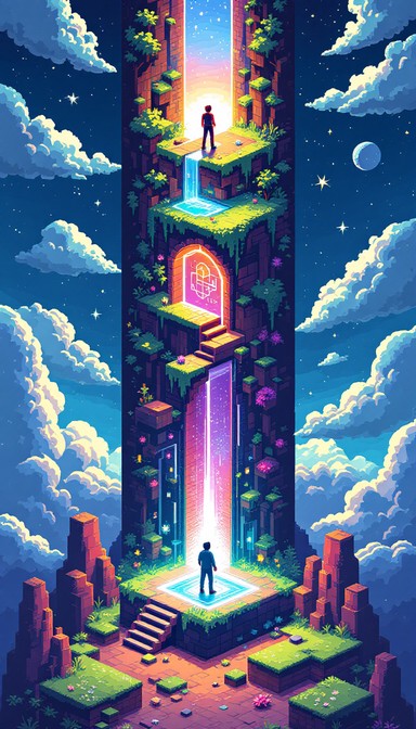 Free Pixel Portal Adventure Image - Pixel, Portal, Gaming | Download at ...