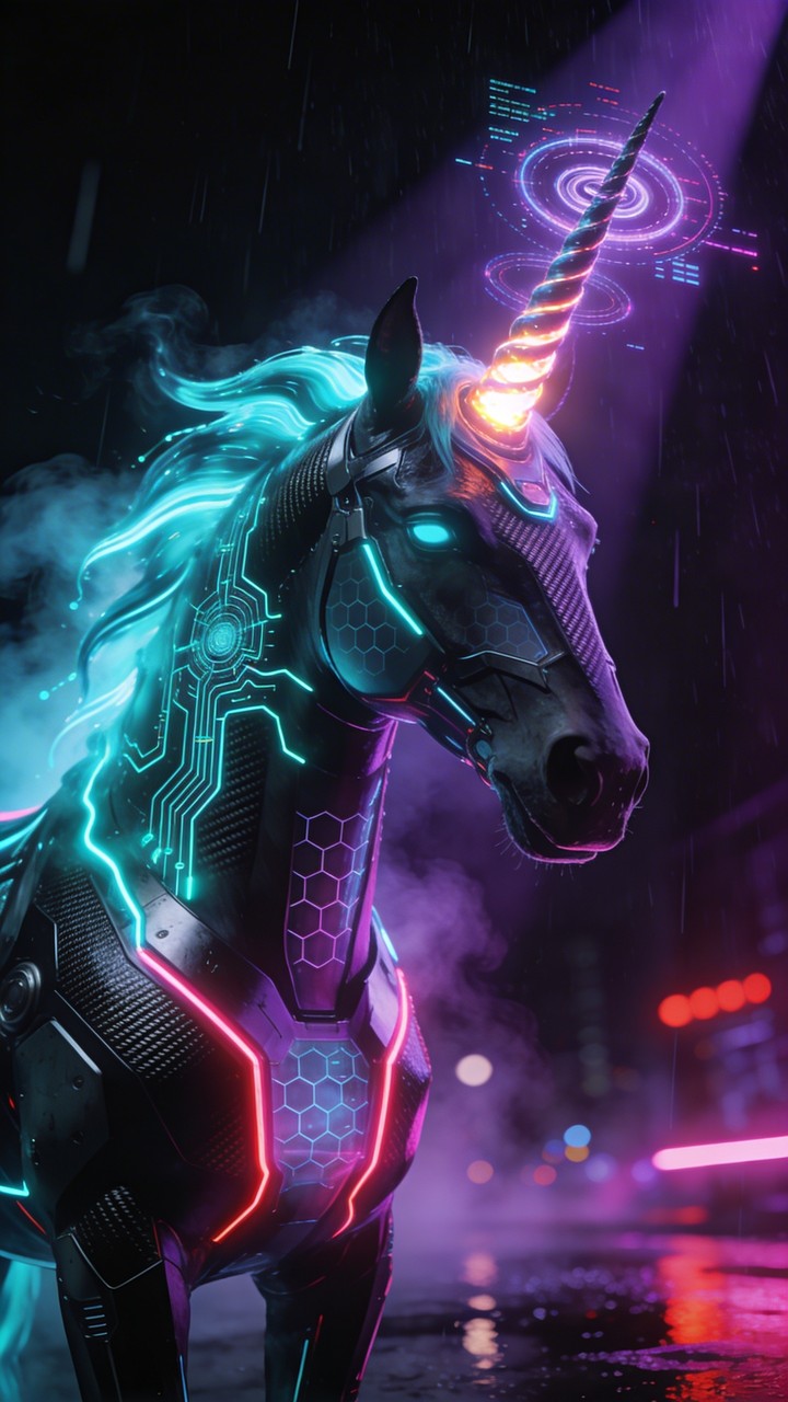 Free Neon Unicorn Fantasy Image - Cyberpunk, Unicorn, Neon | Download ...