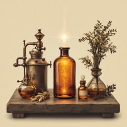 Free Glowing Amber Elixir Image - Apothecary, Elixir, Potion | Download ...