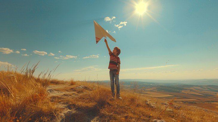 Free Kite Flying Day Image - Kite, Boy, Flying | Download at StockCake