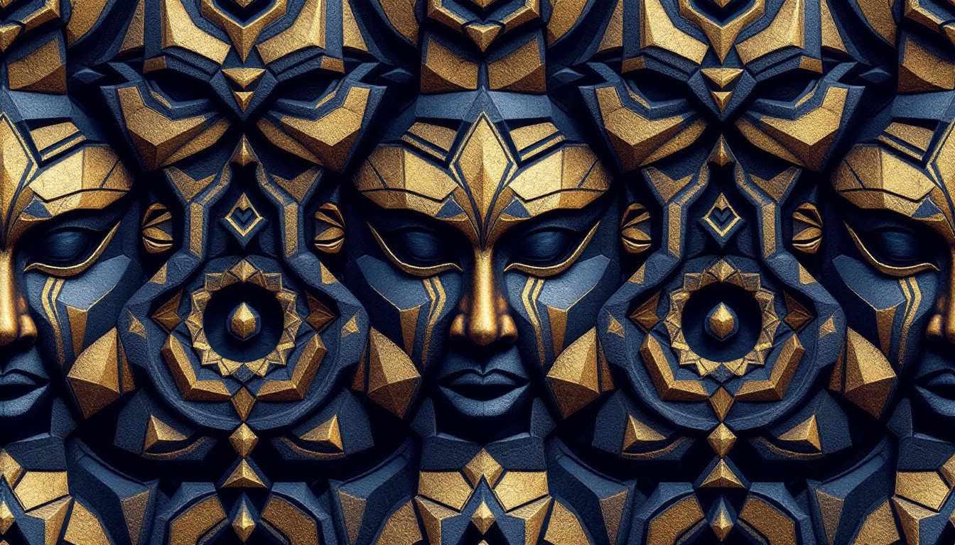 Free Mystical Mask Pattern Image - Masks, Geometric, Tribal | Download ...