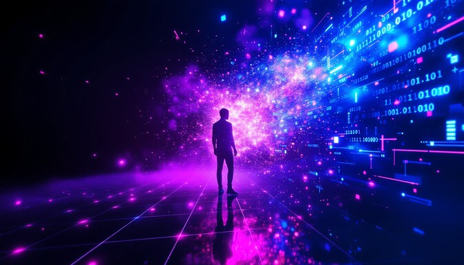 Free Digital Reality Dissolving Image - Cyberpunk, Digital, Neon ...