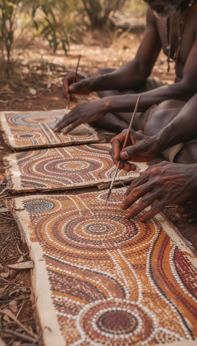 Free Traditional Dot Artistry Image - Aboriginal, Indigenous, Painting