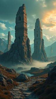 Free Ancient Misty Towers Image - Towers, Ancient, Stone | Download at ...