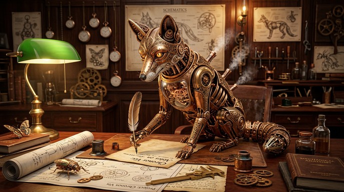 Free Steampunk Clockwork Fox Image - Steampunk, Clockwork, Mechanical ...