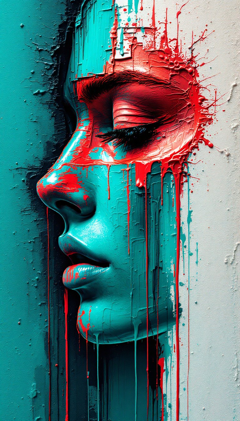 Turquoise Color Pfp Free Melting Turquoise Profile Image - Turquoise, Coral, Dripping ...