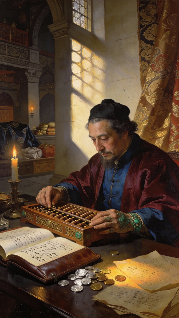Merchant Philosopher Free Merchant Counting Wealth Image - Merchant, Trader, Businessman ...