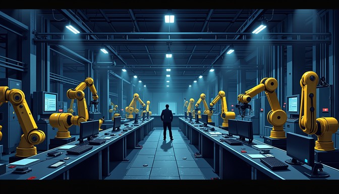 Free Automated Factory Corridor Image - Factory, Robots, Automation ...