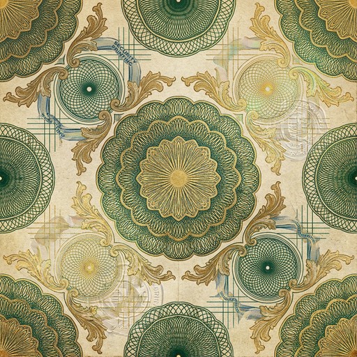 Free Golden Ornamental Design Image - Pattern, Gold, Green | Download ...