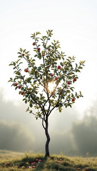 Free Solitary Apple Tree Image - Apple, Tree, Morning | Download at ...