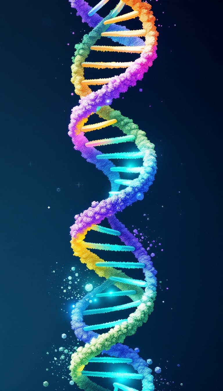 Download Rainbow DNA Spiral Image - Dna, Genetics, Helix | StockCake