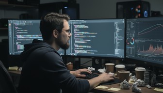 Free Coding Through Night Image - Developer, Programming, Coding ...