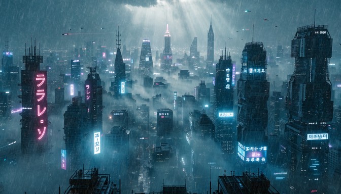 Free Misty Neon Metropolis Image - Cyberpunk, Futuristic, Neon ...