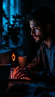 Free Night Digital Worker Image - Remote, Digital, Night | Download at ...