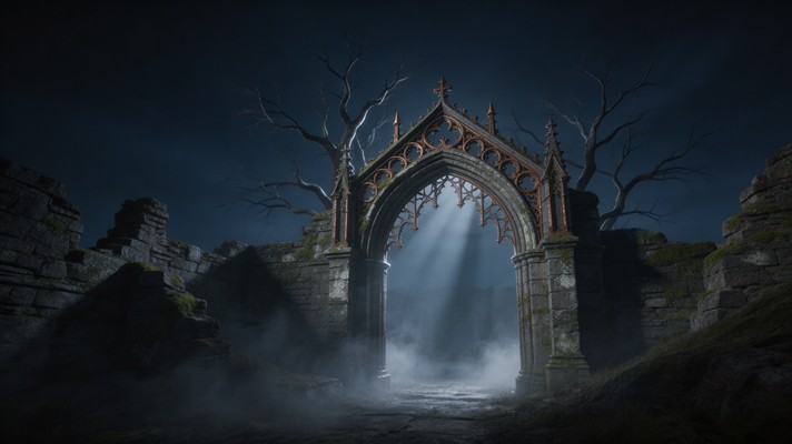 Free Gothic Gateway Mystery Image - Gothic, Archway, Fog | Download at ...
