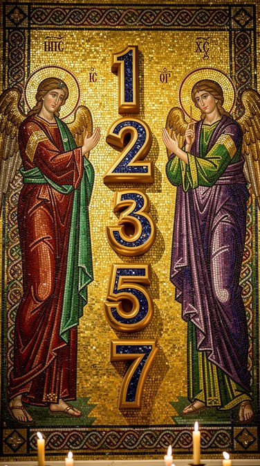 Free Sacred Mosaic Numbers Image - Byzantine, Mosaic, Numbers ...