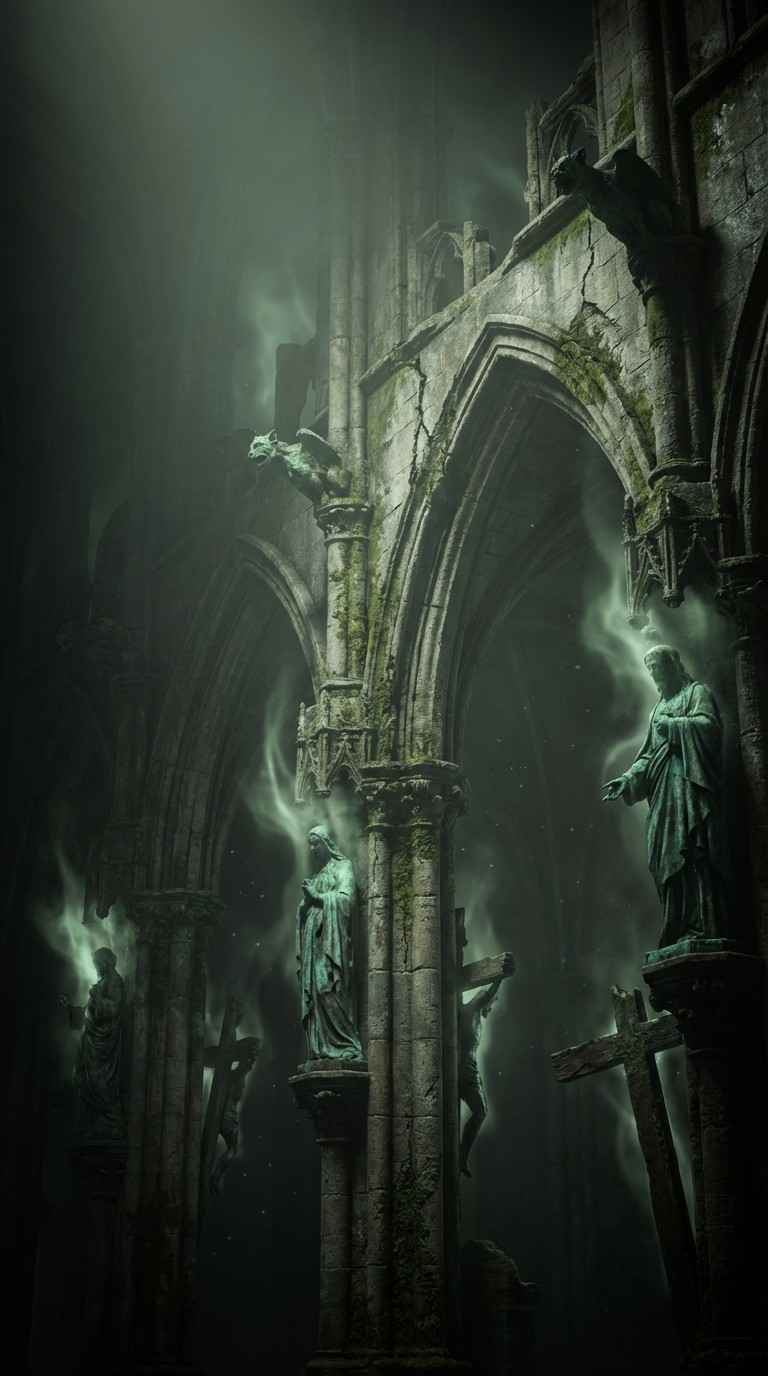 Free Ghostly Gothic Ruins Image - Gothic, Architecture, Haunting ...